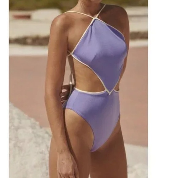 NWT BAOBAB Amira one piece swim in berry size small - Picture 3 of 10